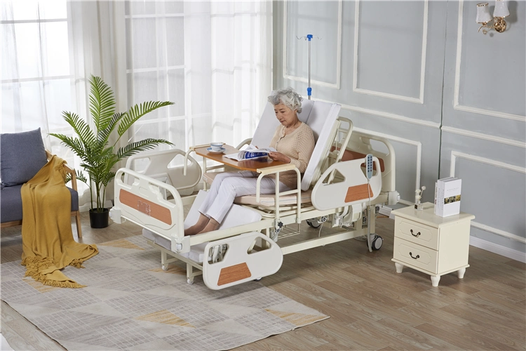 Back Lifting Leg Lifting Roatating Manual Electric Home Care Bed for The Elderly Use